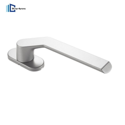 Poignée de porte et fenêtre élégantes en alliage d'aluminium sur mesure Blanc Noir