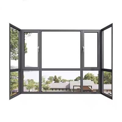 Fenêtre à ouverture vers l' intérieur imperméable à l' eau fenêtre en aluminium hexagonale pour bâtiment moderne