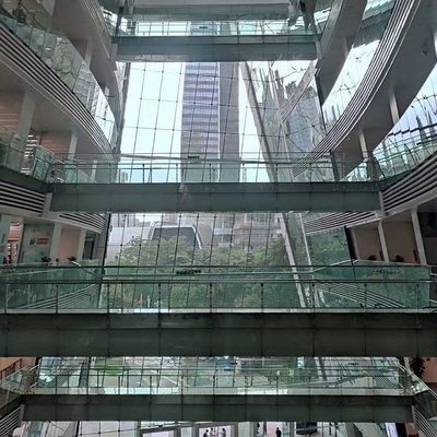 Paroi de rideau de verre trempé unifié de couleur personnalisée en alliage d'aluminium