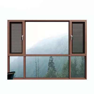 fenêtres à ouverture horizontale en aluminium en bois composite