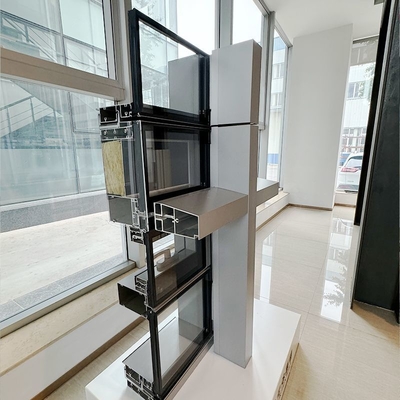 Ventilation Parement de rideau à double couche personnalisé par unité de verre basse E Parement de rideau