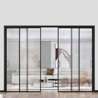Accueil / Bureau Porte coulissante bipliée en aluminium Porte en verre pliante en aluminium étanche