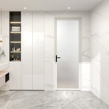 Porte pivotante en verre d'aluminium moderne étanche à l'eau et bien scellée