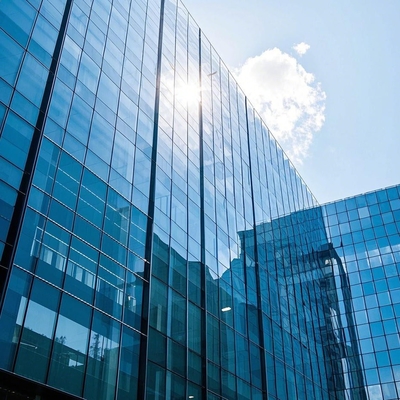Murs de rideau de verre pour bureaux et résidences insonorisés Façade en verre transparent sur mesure