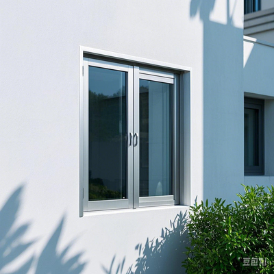 Fenêtres coulissantes en aluminium blanc, fenêtre coulissante ouverte avec système de verrouillage multipoint