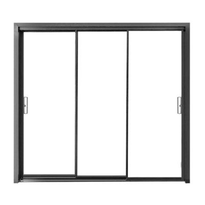 Porte coulissante en aluminium à isolation acoustique étanche à l'eau avec système de rupture thermique