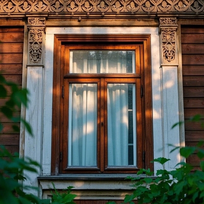 Résistant à l'eau résistant au vent fenêtre en bois d'aluminium composite