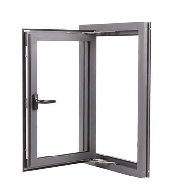 Fenêtres à carénage en aluminium blanc isolées thermiquement