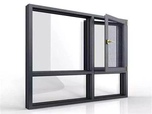 Édifice de bureaux fenêtre en aluminium à charnière personnalisée fenêtre à charnière en aluminium insonorisée