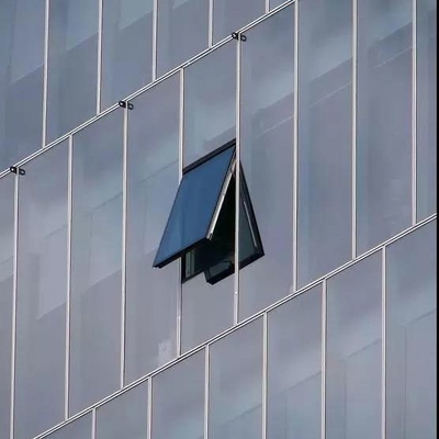 Installation verticale Paroi de rideau métallique revêtement en poudre Paroi de rideau en verre