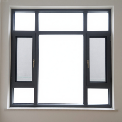 Mur rideau unitaire avec isolation thermique et revêtement en poudre, aluminium 6063-T5, pour les marchés nationaux